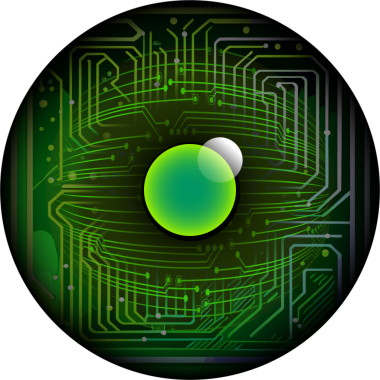 Devre kartı ile soyut bir arkaplan. 10 birim vektör illüstrasyonu