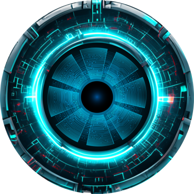 Göz siber gelecek teknolojisi kavramı