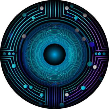 Göz siber gelecek teknolojisi kavramı