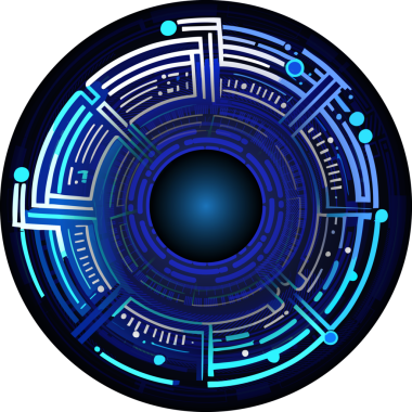 Göz siber gelecek teknolojisi kavramı