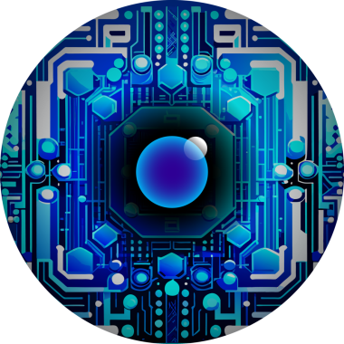 Fütürist teknolojiye sahip soyut arkaplan