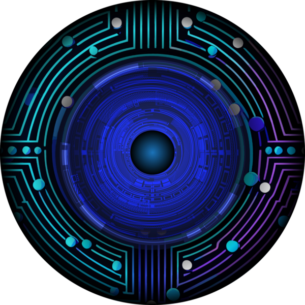 Göz siber gelecek teknolojisi kavramı