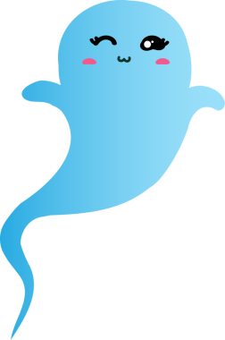 Tatlı hayalet çizgi filmi, cadılar bayramı