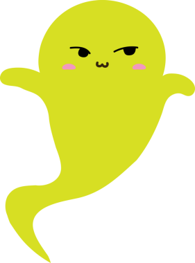 Tatlı hayalet çizgi filmi, cadılar bayramı