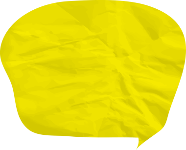 Eski grunge kağıt konuşma balonu, buruşuk element