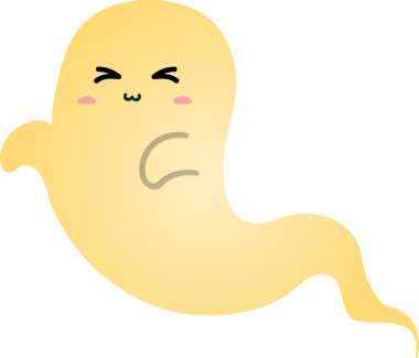 izole edilmiş hayalet simgesi resim vektör çizimi tasarımı