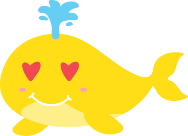 vektör şirin karikatür kalbi olan sarı balık