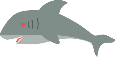 Şirin köpekbalığı karikatürü, deniz hayvanı