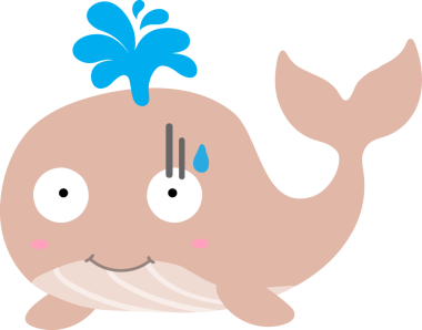 Büyük kuyruklu bir balina.