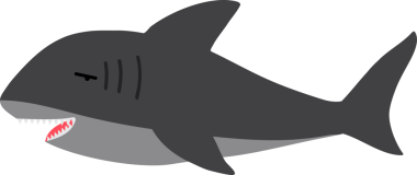 Şirin köpekbalığı karikatürü, deniz hayvanı