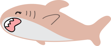 Kawaii çizgi filmi, kolları vektör illüstrasyonlu mutlu balina.