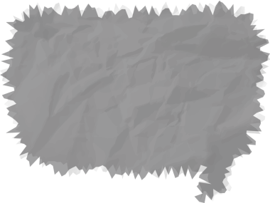 Eski grunge kağıt konuşma balonu, buruşuk element