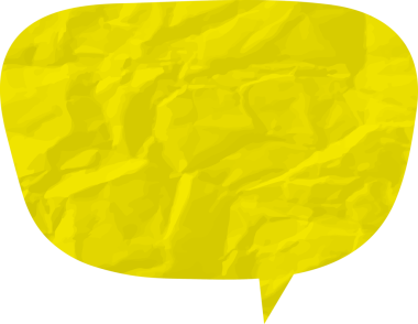 Eski grunge kağıt konuşma balonu, buruşuk element