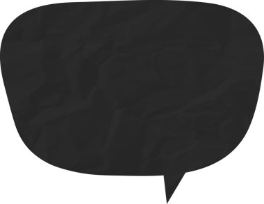 Eski grunge kağıt konuşma balonu, buruşuk element