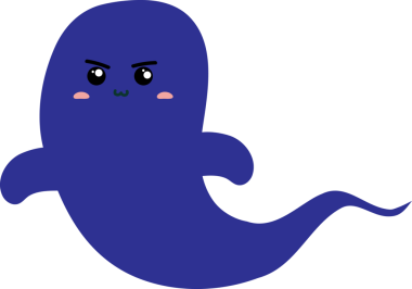 Komik çizgi film canavarı. Cadılar Bayramı için vektör illüstrasyon