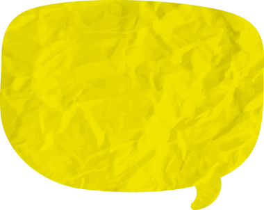 Eski grunge kağıt konuşma balonu, buruşuk element