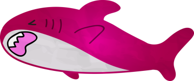 Beyaz arka planda komik bir canavar. vektör illüstrasyonu.