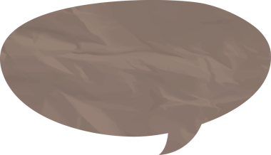 Eski grunge kağıt konuşma balonu, buruşuk element