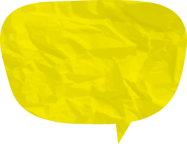 Eski grunge kağıt konuşma balonu, buruşuk element