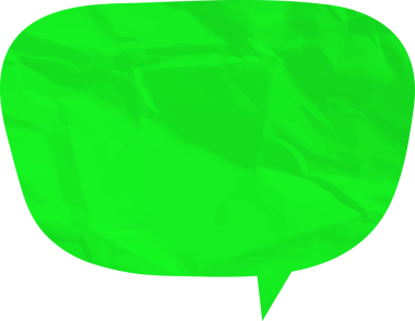 Eski grunge kağıt konuşma balonu, buruşuk element