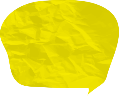 Eski grunge kağıt konuşma balonu, buruşuk element