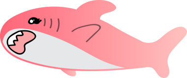 vektör karikatür şirin pembe balina