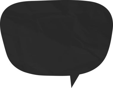 Eski grunge kağıt konuşma balonu, buruşuk element