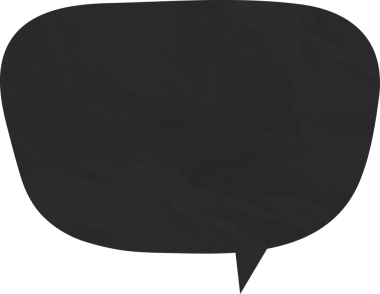 Eski grunge kağıt konuşma balonu, buruşuk element