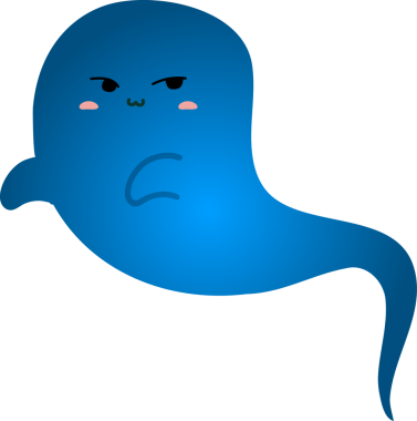 hayalet simgesi vektör illüstrasyonu