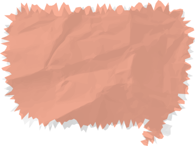 Eski grunge kağıt konuşma balonu, buruşuk element