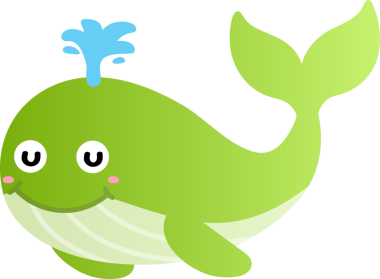 Şirin yeşil balina çizgi filmi