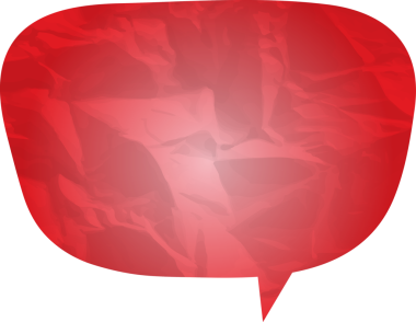 Eski grunge kağıt konuşma balonu, buruşuk element