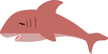 Şirin köpekbalığı karikatürü, deniz hayvanı