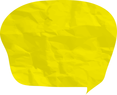 Eski grunge kağıt konuşma balonu, buruşuk element