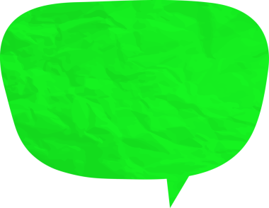 Eski grunge kağıt konuşma balonu, buruşuk element