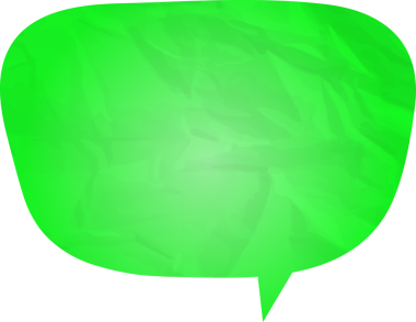 Eski grunge kağıt konuşma balonu, buruşuk element