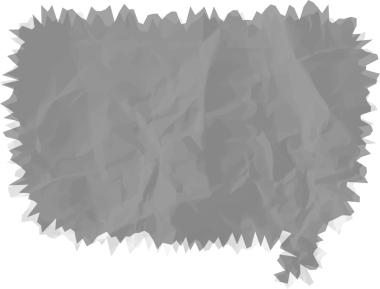 Eski grunge kağıt konuşma balonu, buruşuk element