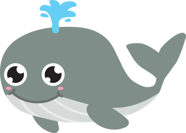 Balina vektör çizim