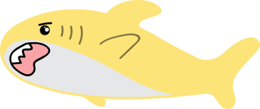 Şirin ve mutlu balık vektör çizimi