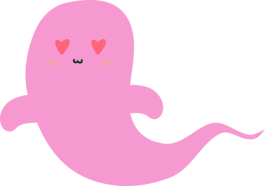 Sevimli çizgi film pembe ve sarı canavar. vektör.