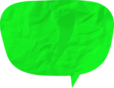 Eski grunge kağıt konuşma balonu, buruşuk element