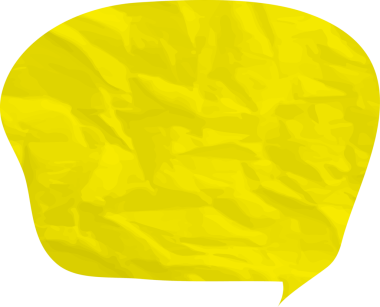 Eski grunge kağıt konuşma balonu, buruşuk element