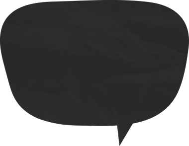 Eski grunge kağıt konuşma balonu, buruşuk element