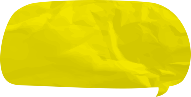 Eski grunge kağıt konuşma balonu, buruşuk element