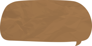 Eski grunge kağıt konuşma balonu, buruşuk element