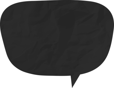 Eski grunge kağıt konuşma balonu, buruşuk element