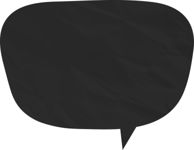 Eski grunge kağıt konuşma balonu, buruşuk element