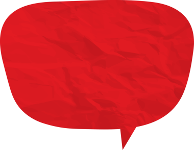 Eski grunge kağıt konuşma balonu, buruşuk element