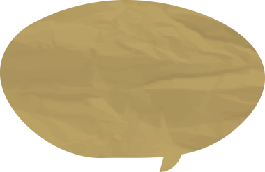 Eski grunge kağıt konuşma balonu, buruşuk element