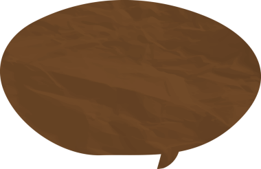 Eski grunge kağıt konuşma balonu, buruşuk element